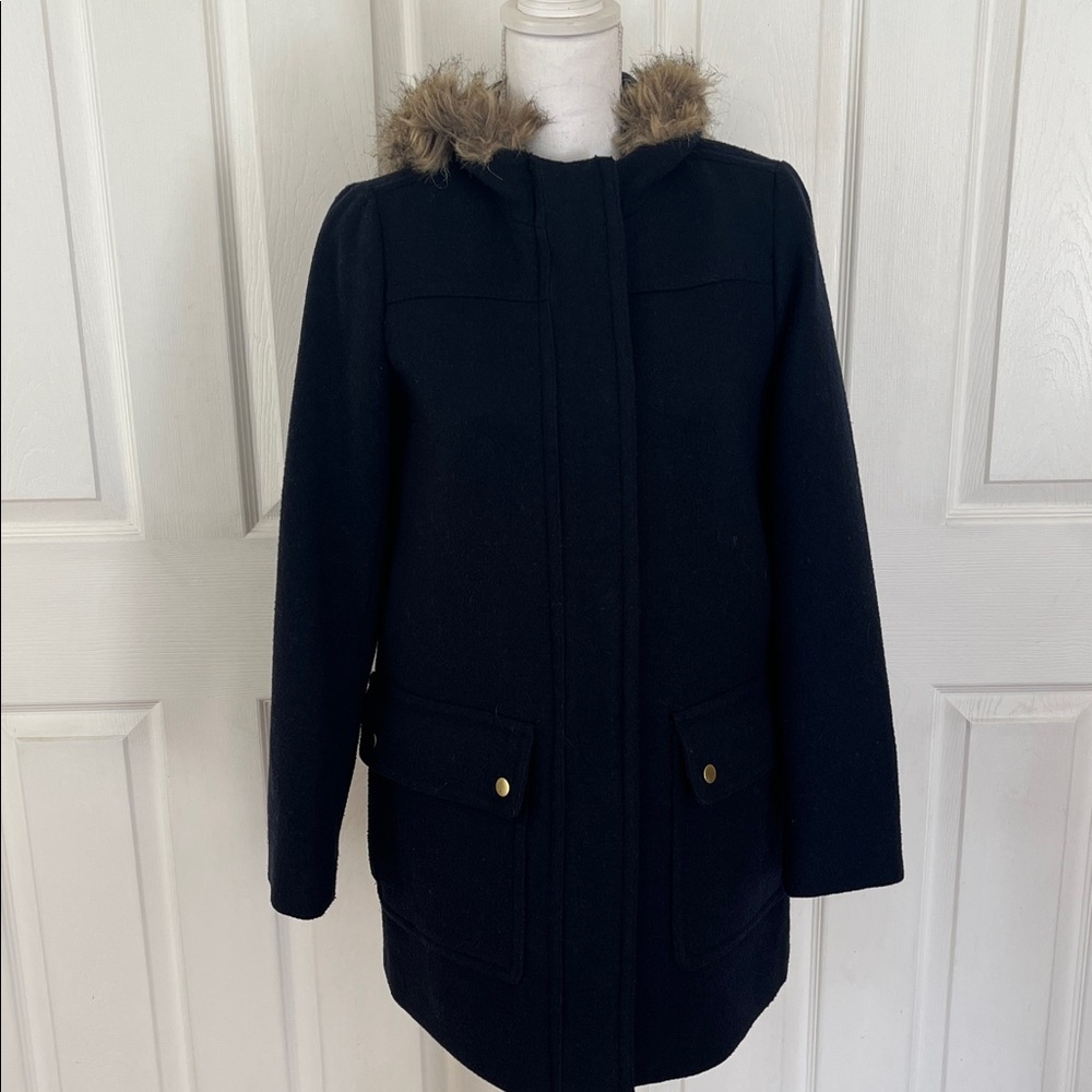 J. Crew Mercantile Parka Wool Blend Vail coat